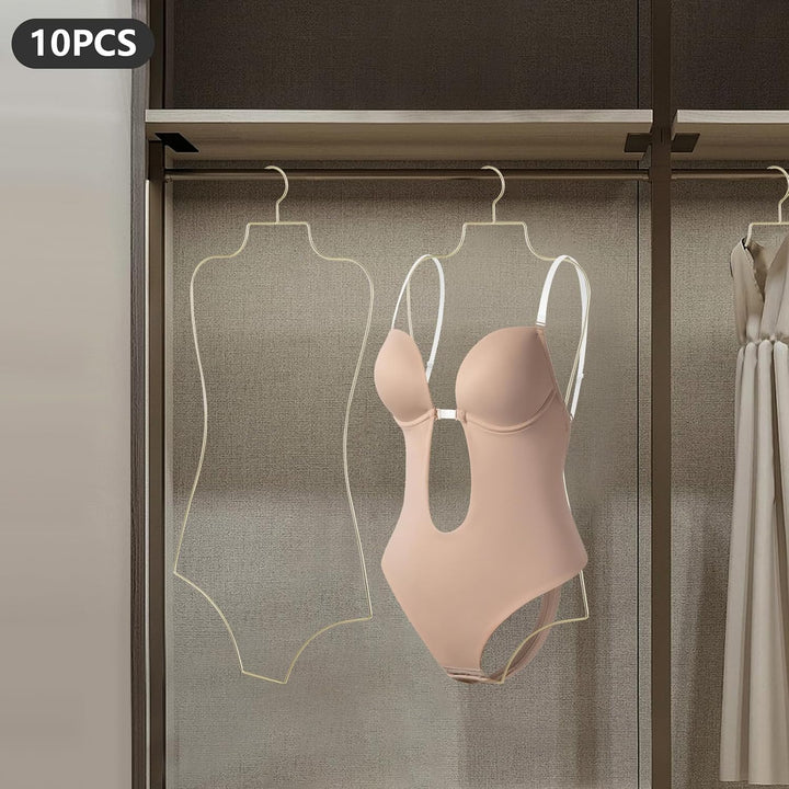 Badeanzug Aufhänger 10 Stück Draht Körperform Display Kleiderbügel Gold | Metall Körperform Display