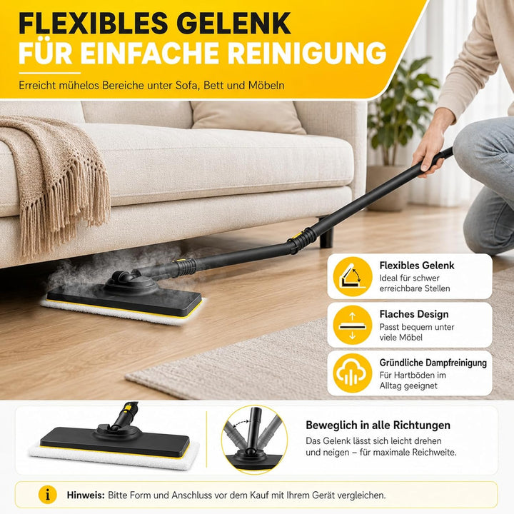3 Stück Bodendüsenset Zubehör für Kärcher SC2 SC3 SC4 SC5, Ersatz Bodendüse für Kärcher EasyFix Damp