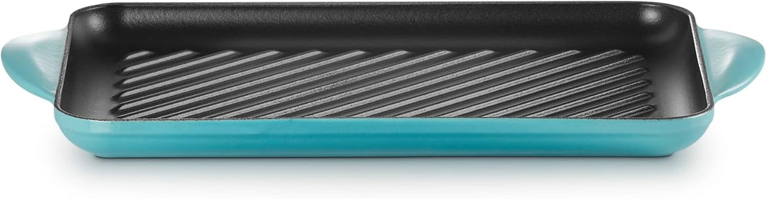 LE CREUSET Rechteckige Grillplatte aus Gusseisen, 32 cm, Für alle Herdarten inkl. Induktion geeignet