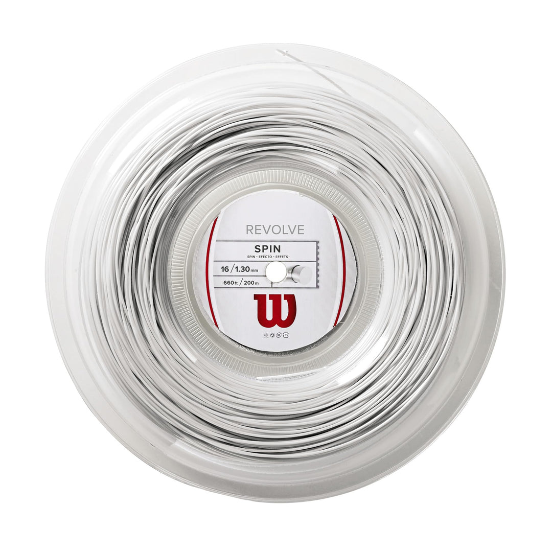 Wilson Revolve Tennis String 200 Meter 1,30 mm Weiss, 200 Meter 1,30 mm Weiss