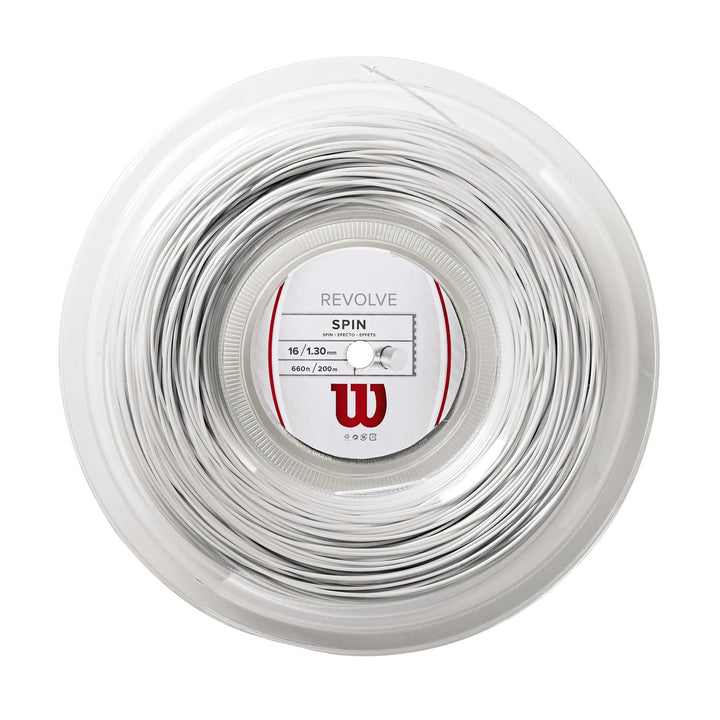 Wilson Revolve Tennis String 200 Meter 1,30 mm Weiss, 200 Meter 1,30 mm Weiss