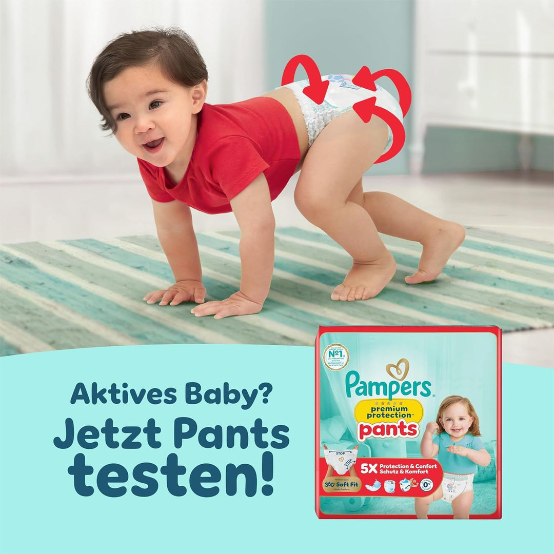 Pampers Premium Protection Grösse 7, 128 Windeln, 15kg+, unser Nr. 1 Haut- und Auslaufschutz Grösse