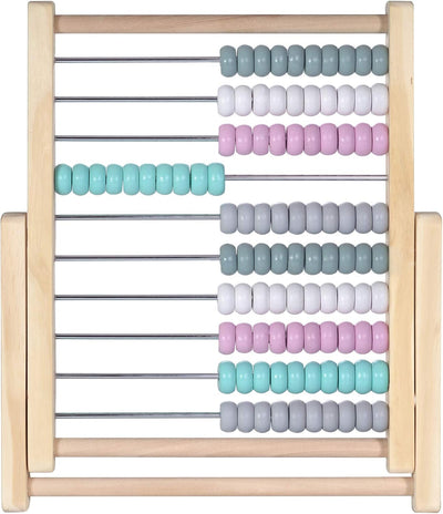Kindsgut Abakus Rechenschieber aus Holz, zum Zählen und Rechnen bis 100, hochwertige Qualität, dezen