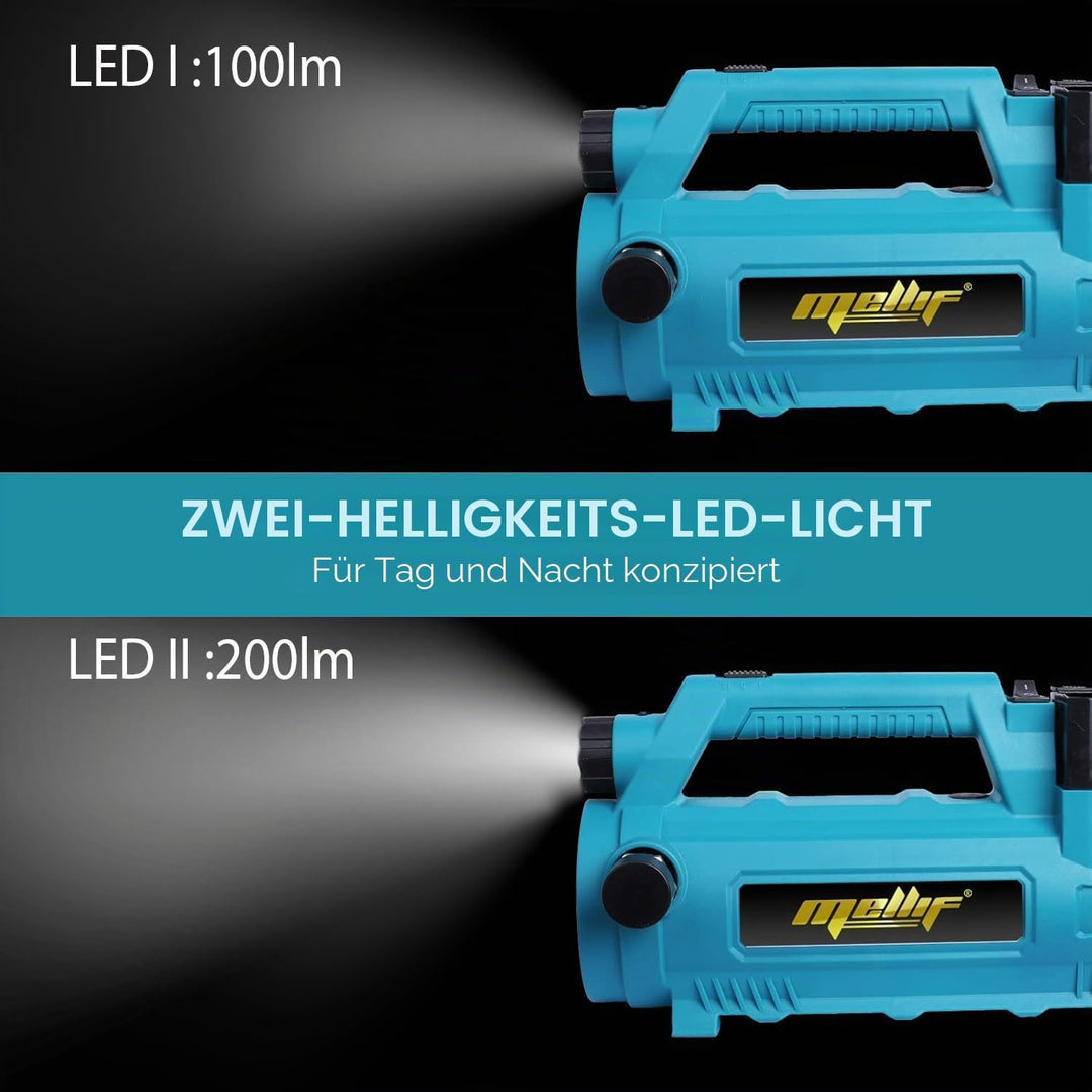 Mellif Wasserpumpe für Makita 18 V Akku, elektrische Gartenpumpe, kabellose tragbare selbstansaugend