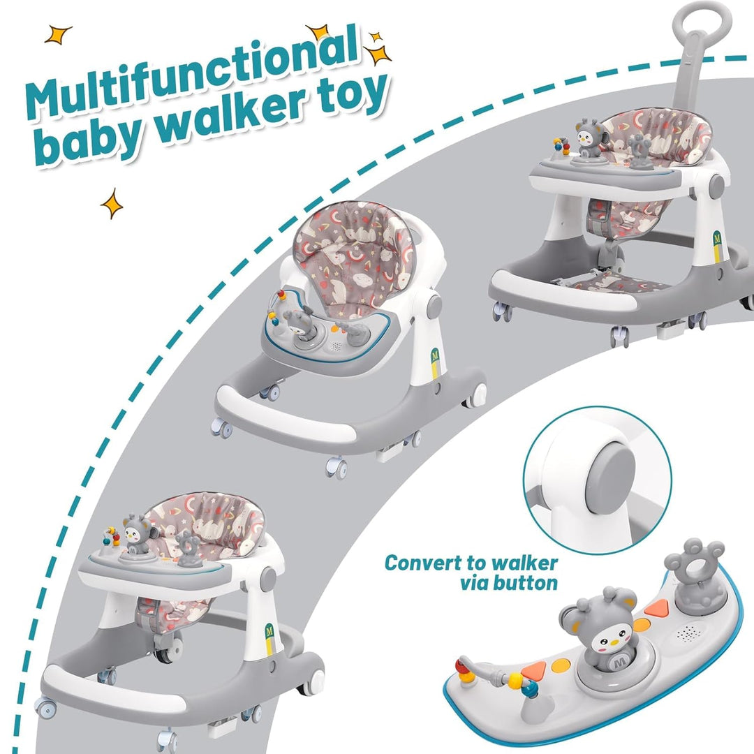 Baby Lauflernhilfe,3-in-1 Lauflernhilfe vom Sitzen zum Stehen, mehrfach abnehmbarer Modus, Unterhalt