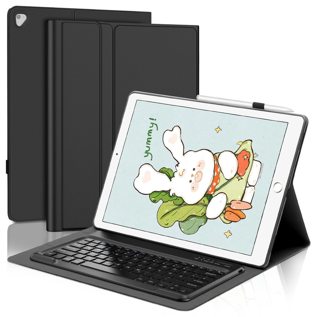 Tastatur für iPad Pro 12.9 2/1 Generation 2017/2015, Hülle mit Tastatur für iPad Pro 12.9 Zoll QWERT