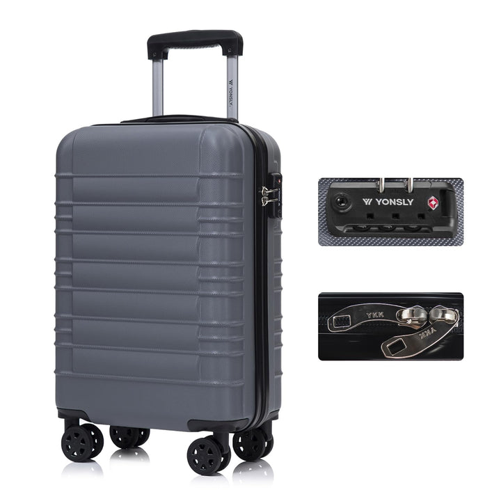 Premium Reisekoffer TSA-Schloss,YKK-Reissverschluss Hartschalen-Koffer Trolley Kabinenkoffer Rollkof