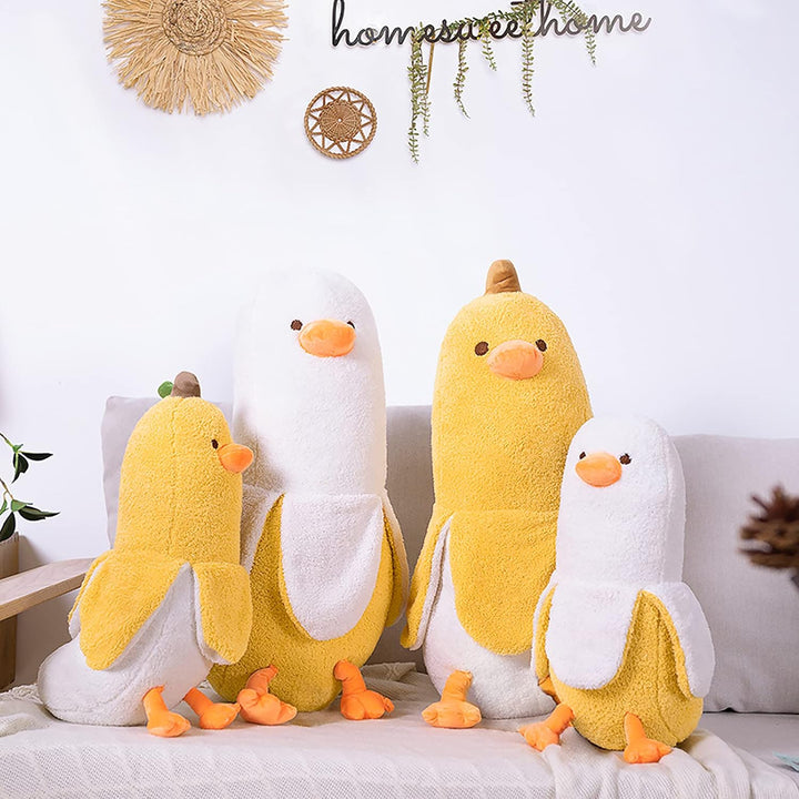 shownicer Plüschtier Banane Ente Stofftier, Kawaii Ente Plüsch, Banane Kuscheltier, Plüschkissen, We