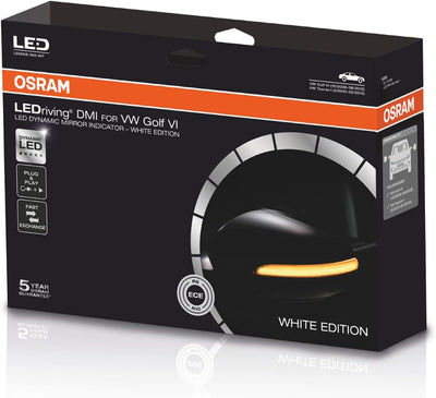 Osram LEDDMI 5K0 WT LEDriving dynamischer Spiegelblinker - White Edition, Set of 2 White Edition VW