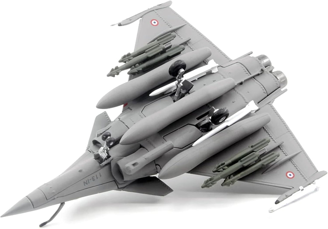 MOUDOAUER 1:100 Scale French Air Force Rafale C Libya War Fighter Model Alloy Model Diecast Plane Mo