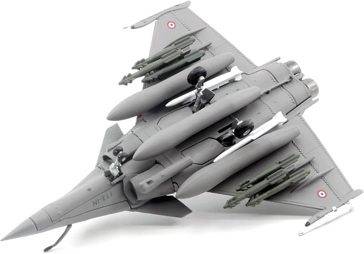 MOUDOAUER 1:100 Scale French Air Force Rafale C Libya War Fighter Model Alloy Model Diecast Plane Mo