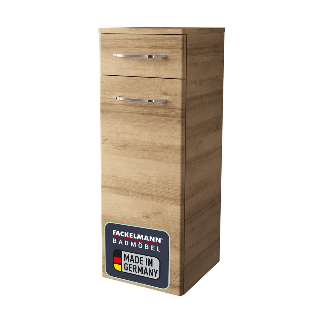 FACKELMANN Milano Midischrank mit Tür und Schublade – Schrank für Badezimmer (30,5 cm x 83 cm x 32 c