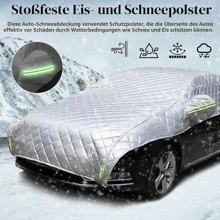 Autoabdeckung, 520x230cm Halbgaragenabdeckung Hagelschutz Auto Hageldecke für Autos Frontscheibenabd