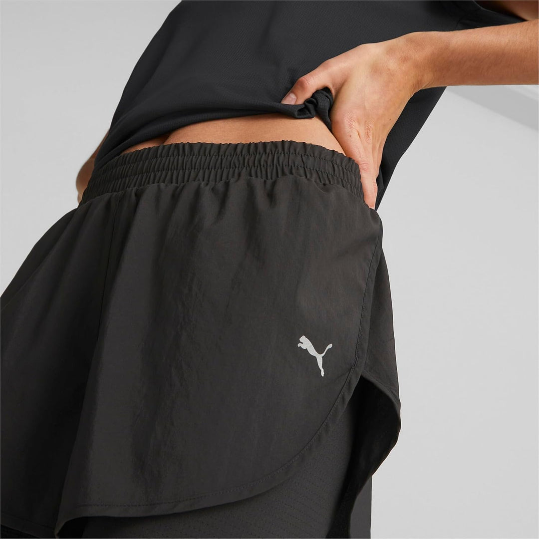 Puma Damen Boardshorts Run Favorite Woven 2in1 3" Short XS Puma Schwarz, XS Puma Schwarz