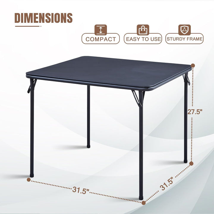 BOOSDEN Klapptisch, Multifunktionstisch, Schwarz, Klappbar Tisch als Campingtisch, Gartentisch, Balk