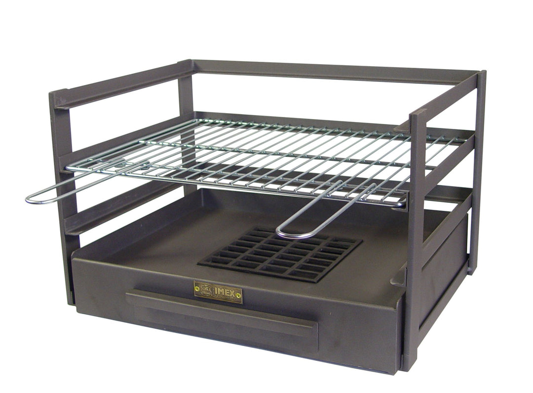 Imex El Zorro Grillschublade mit verzinktem Grillrost, Schwarz, 57 x 41 x 35 cm, 71475.0