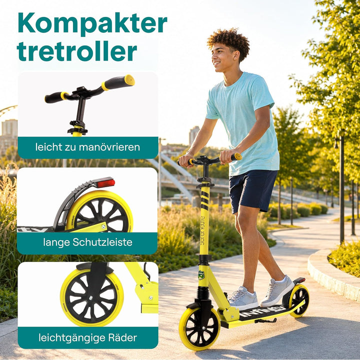 SereneLife Roller für Kinder &amp; Erwachsene, Unisex-Tretroller, Cityroller, klappbar &amp; höhenverstellba