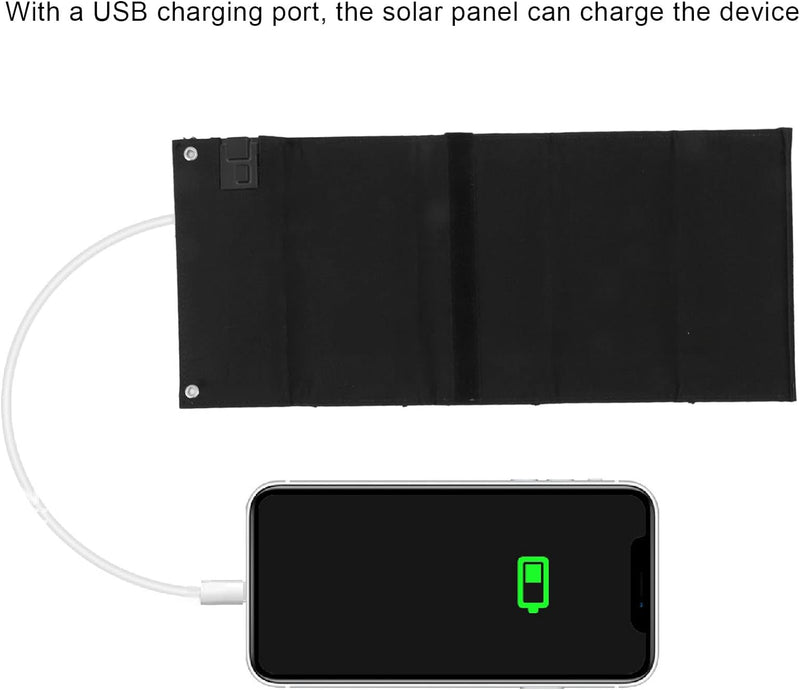 Tragbares Solar Telefon Ladegerät, 40W USB faltbares Solar Ladegerät mit 4 Solar Panels, schnelles A