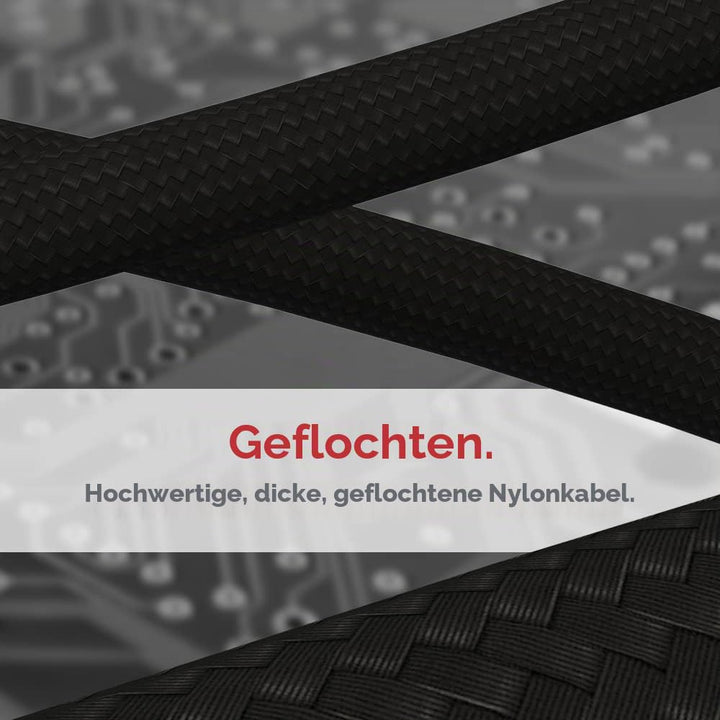 LINKUP – AVA 600W PCIE5.0 12VHPWR (16-polig/12+4) 16 AWG ummanteltes Hochstrom-Netzteilkabel – 70 cm