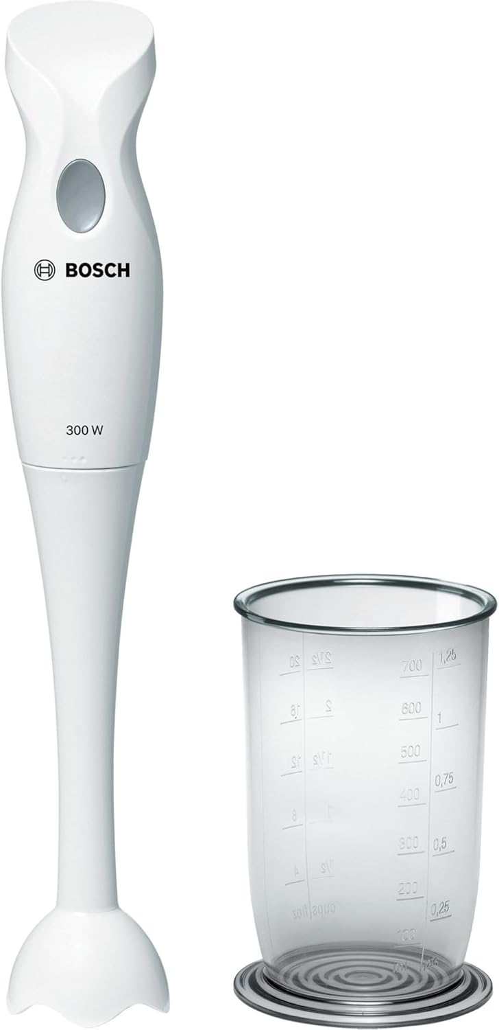 Bosch Stabmixer MSM6B150, Abnehmbarer Mixfuss, Mixbecher mit Deckel, ergonomischer Griff, leichtes G
