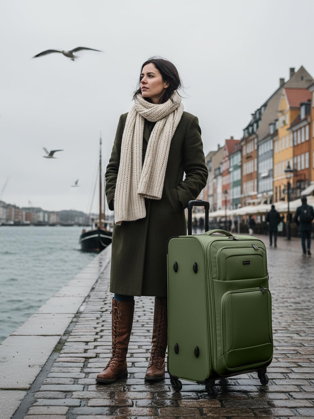 Smartbox grosser Weichgepäck Check-in Koffer für Damen & Herren | Grosser XL Trolley 46 x 31 x 78 cm