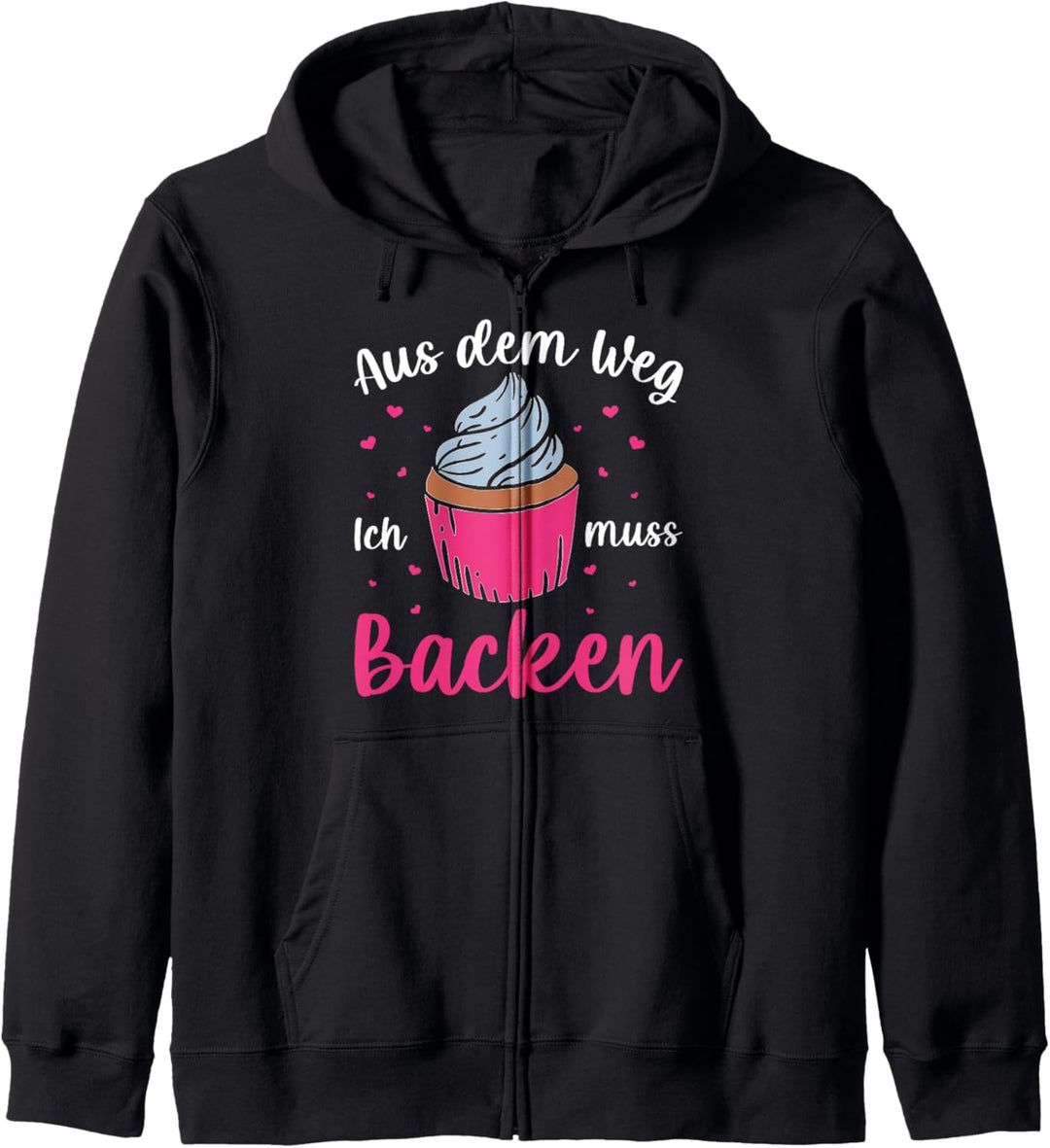 Konditorin Bäckerin Muffin Ich muss Backen Backfee Kapuzenjacke