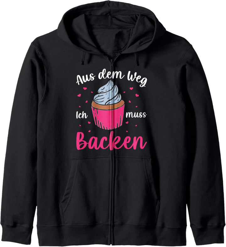 Konditorin Bäckerin Muffin Ich muss Backen Backfee Kapuzenjacke