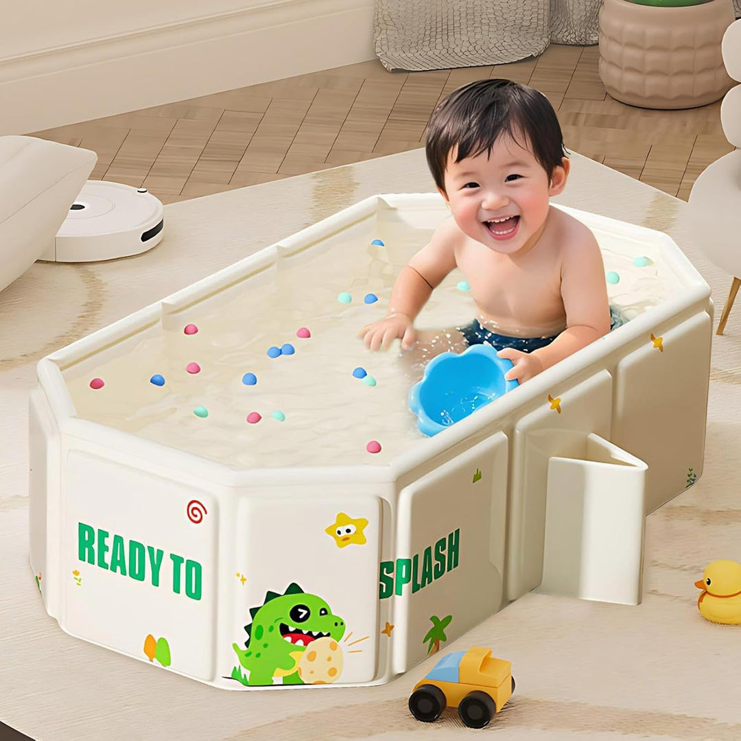 Babywanne, Faltbare Badewanne, Grosse Kleinkind Badewanne, Tragbare mit Ablassschraube von Kindern i