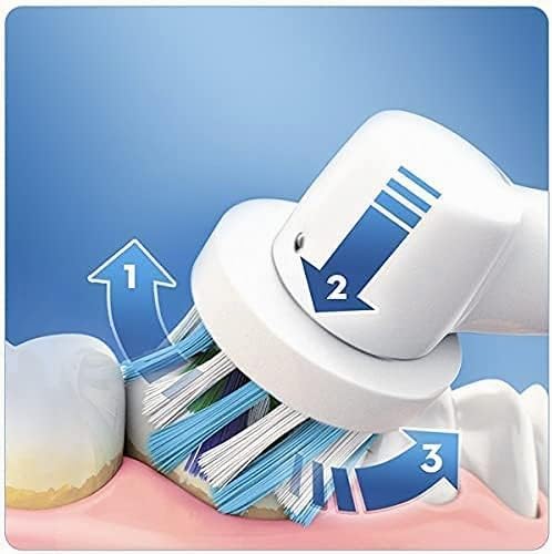 Oral-B Pro 2000 Elektrische Zahnbürste mit OxyJet Munddusche, 3 Aufsteckbürsten, 4 Ersatzdüsen, Set