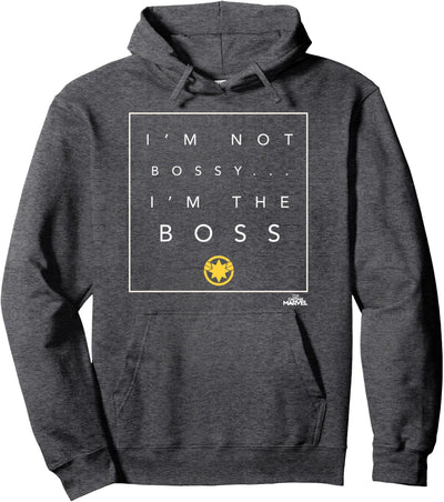 Captain Marvel Not Bossy I'm The Boss Pullover Hoodie