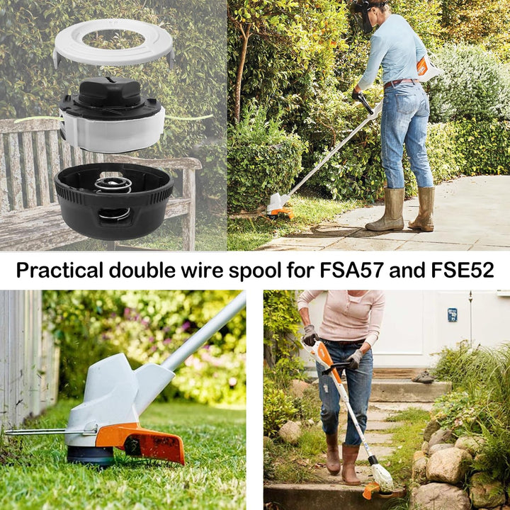 Trimmer Ersatzkopf, Trimmer Zubehör Rasentrimmerkopf Ersatz für Stihl Automatisches Schneiden C3-2 T