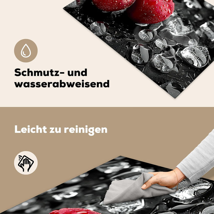 KitchenYeah© Herdabdeckplatte 78x52 cm Einteilig Herdabdeckung Abdeckplatte für Ceranfeld Abdeckung