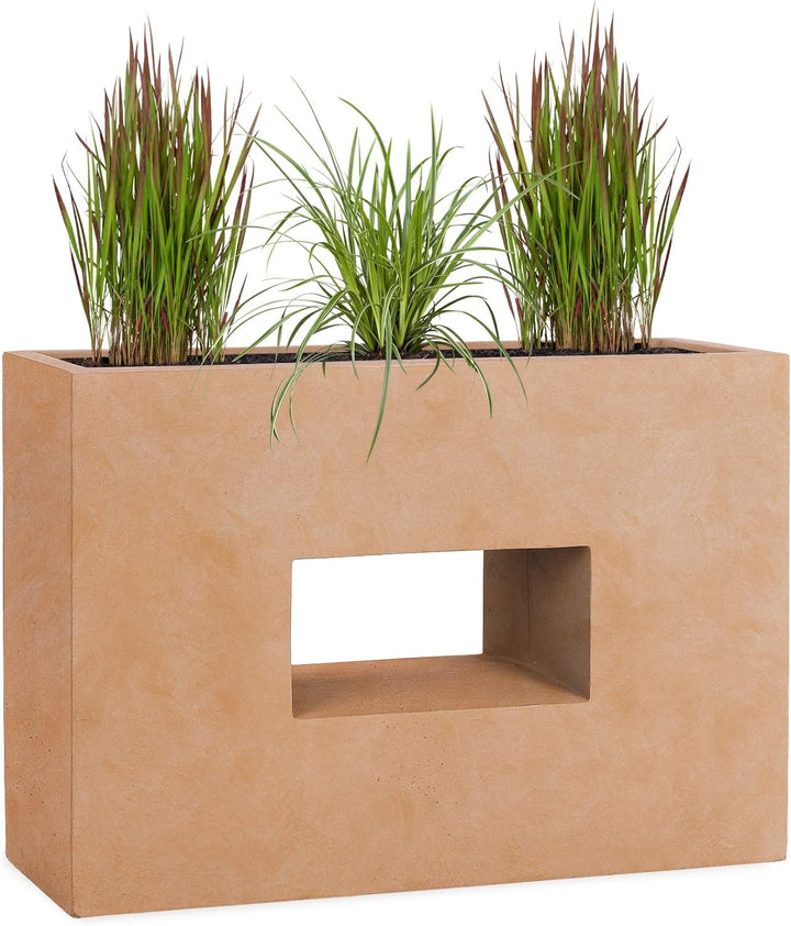 Pflanzwerk® Pflanzkübel Vista Terrakotta 52x75x27cm *Frostbeständiger Blumenkübel* *UV-Schutz* *Qual