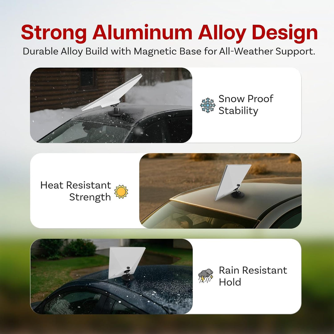 Verstellbare Magnethalterung für Starlink Mini von MMOBIEL – Basis aus Aluminiumlegierung mit starke