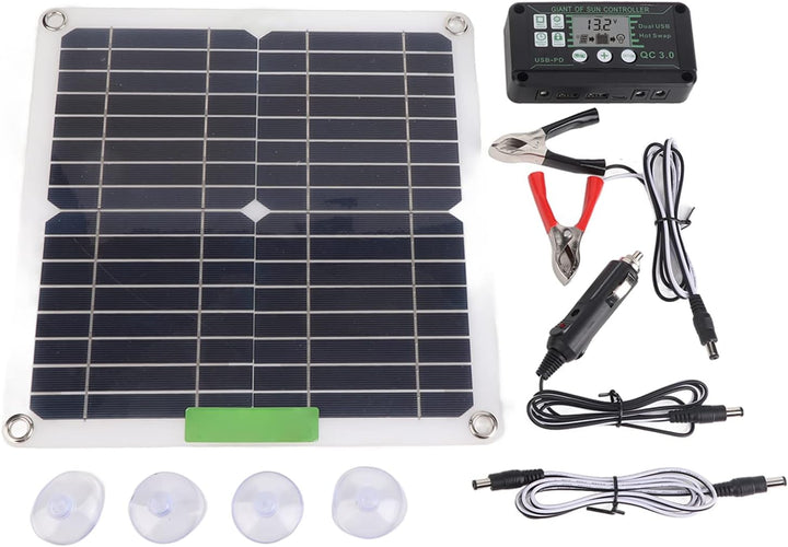 Monokristallines 12V 200W Solarpanel mit Controller Tragbares Solar Modul für Camping Wandern Radfah