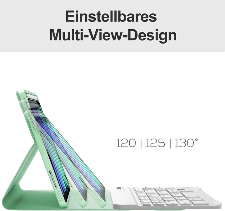 IVEOPPE Tastatur für iPad mini 7 (A17 pro) 2024 / Mini 6 2021, Hülle mit Tastatu Magnetisch Bluetoot