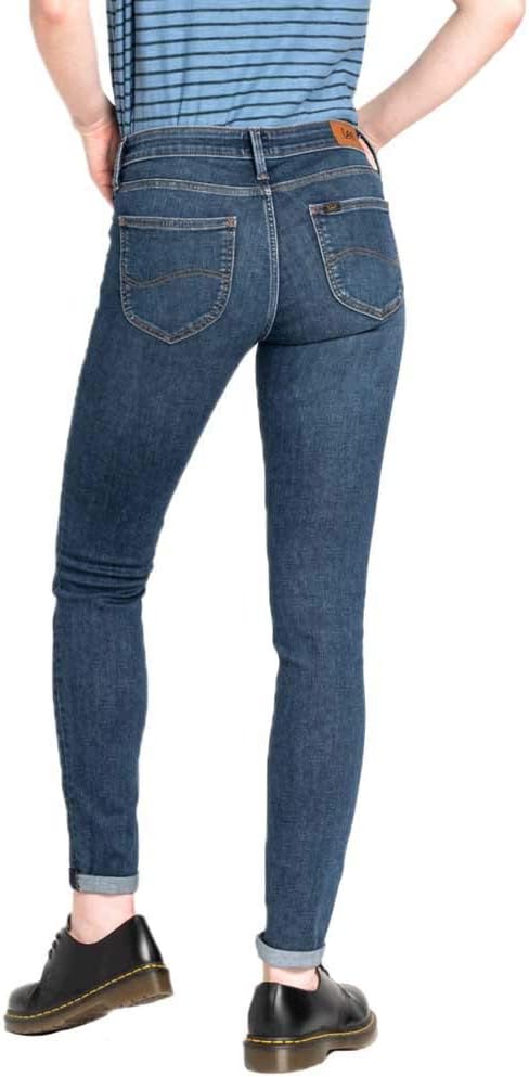 Lee Damen Scarlett Dark Ulrich Pants 24W / 31L Blau (Dark Ulrich Iy), 24W / 33L