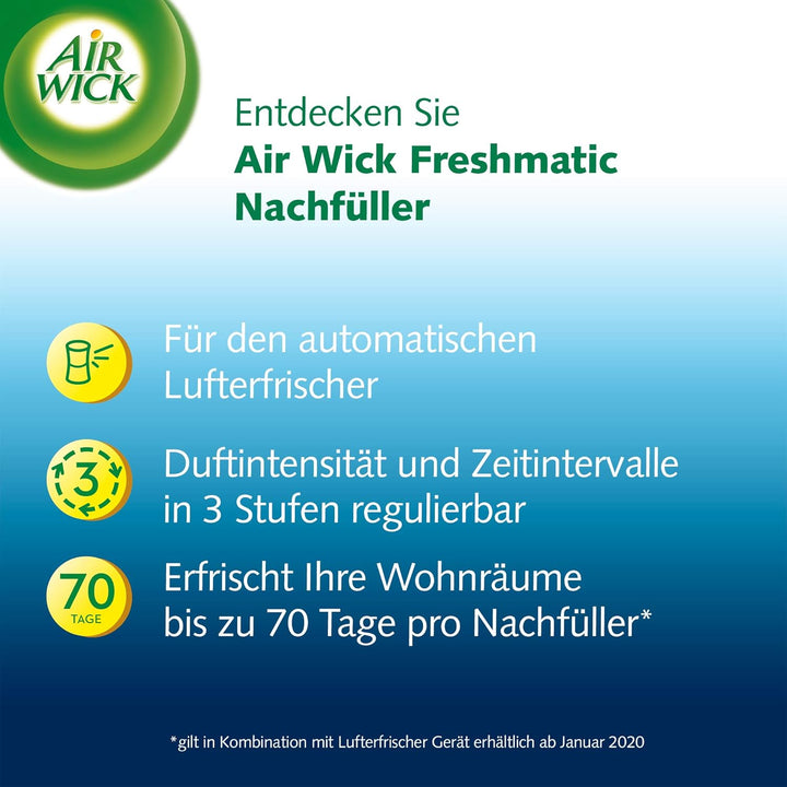 Air Wick Freshmatic Max Raumspray – Nachfüller für den Air Wick Freshmatic Max – Duft: Tag am Meer –
