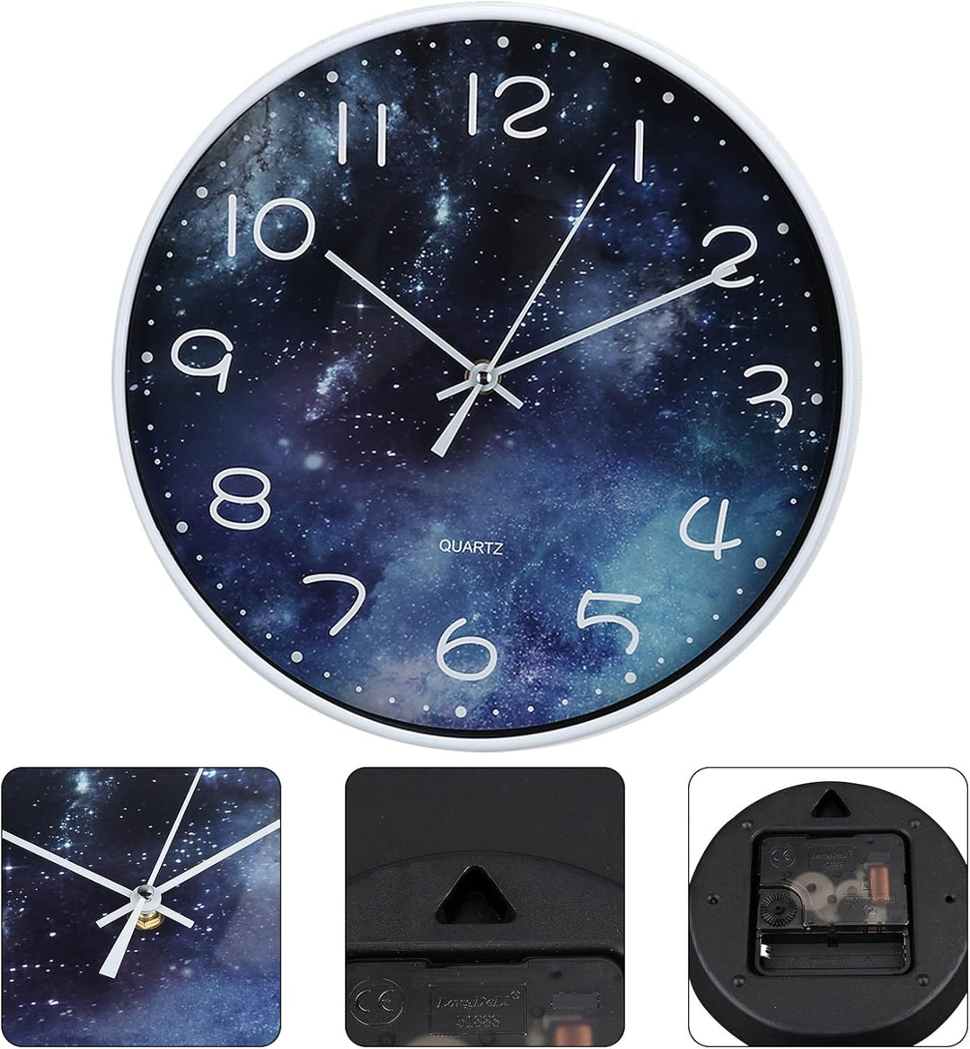 Wanduhr Ohne TickgeräUsche Lautlos Modern Gross Batterie Betriebene Wanduhr Einfach zu Lesen für Zim