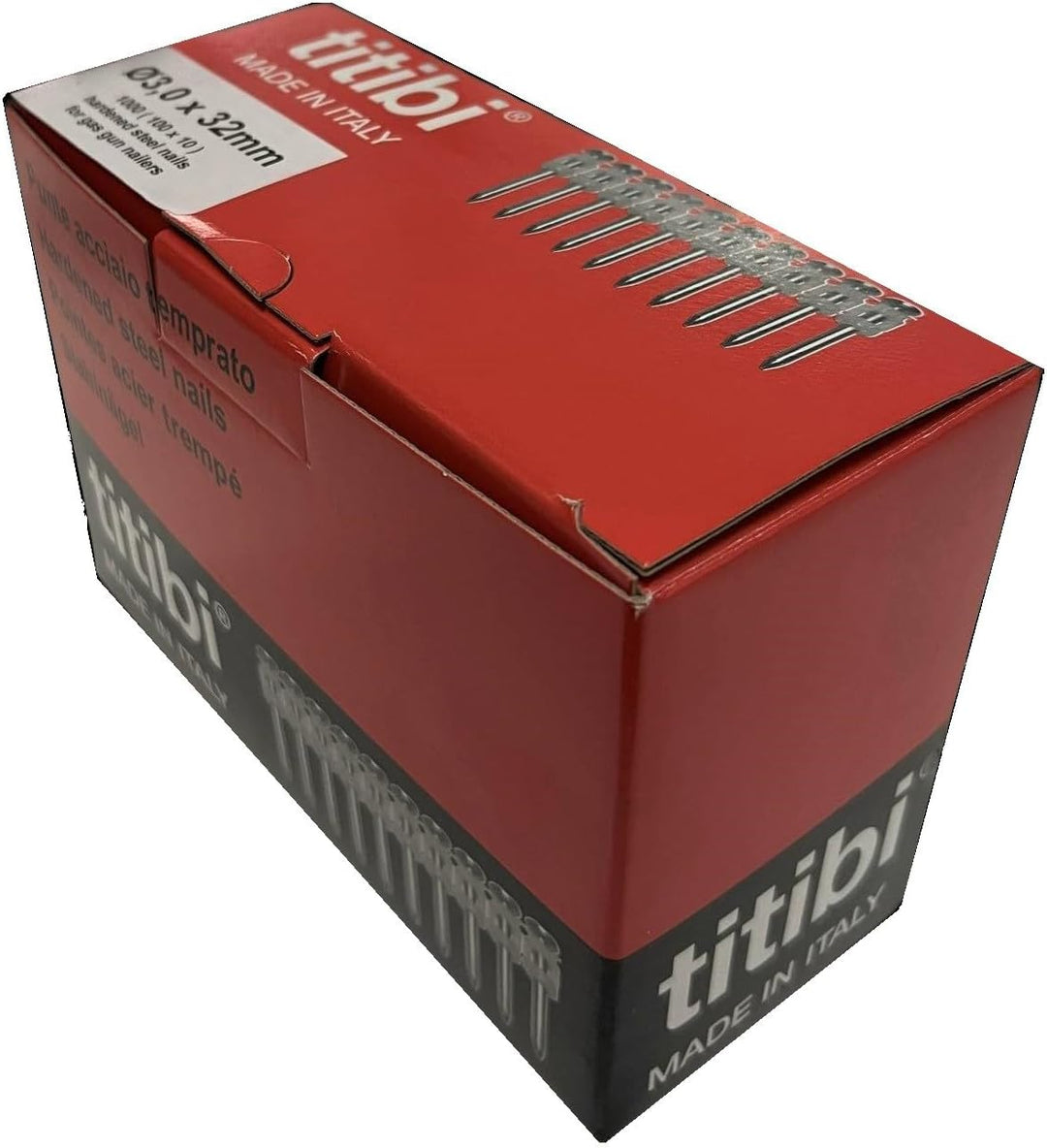 Nr. 1000 Titibi Nägel Ø3,0 x 32 mm, 100% kompatibel mit HILTI Gasschleifer: GX 100, GX 100-E, GX 120
