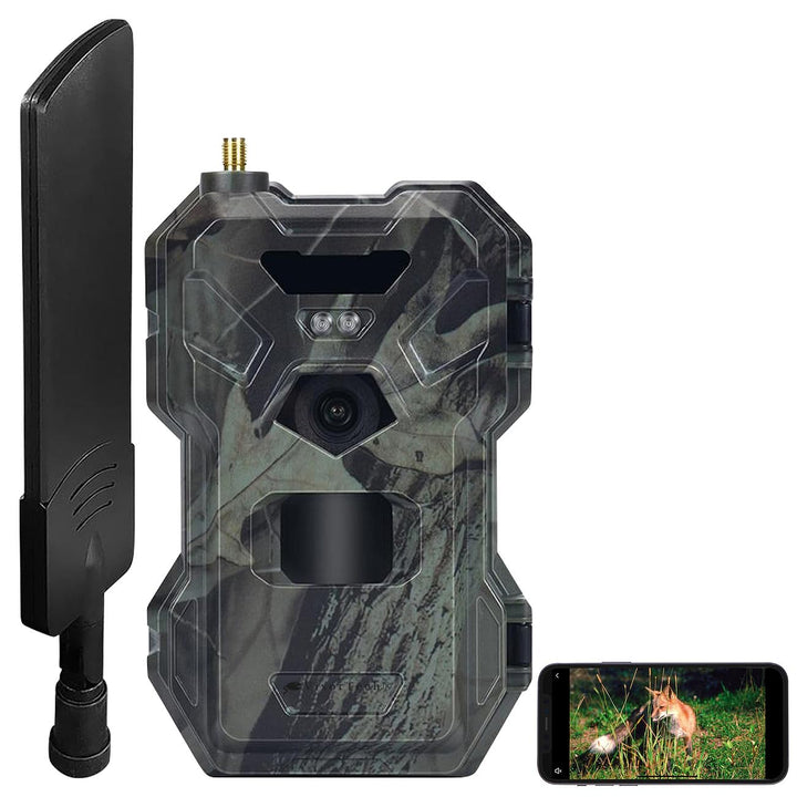 VisorTech Wildkamera mit Simkarte: 4G/LTE-Wildkamera mit 2K-Auflösung, 30 MP, PIR-Sensor, No-Glow-IR