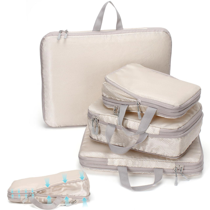 Kompressionstaschen für Koffer, Large Packwürfel für Suitcase, Wasserdichte Reise Kompressionsbeutel