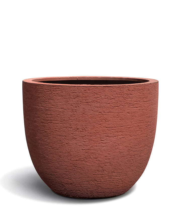 ESCHBACH® Pflanzkübel Egg Pot 40 Rosso Rot Rund * 36 x 36 x 31 cm * 10 Jahre Garantie 36x36x31, 36x3