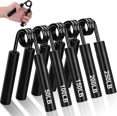 COVVY Griffkraft Trainer Set,50/100/150/200/250LBS Handgriff Trainer,rutschfester Metall unterarmtra