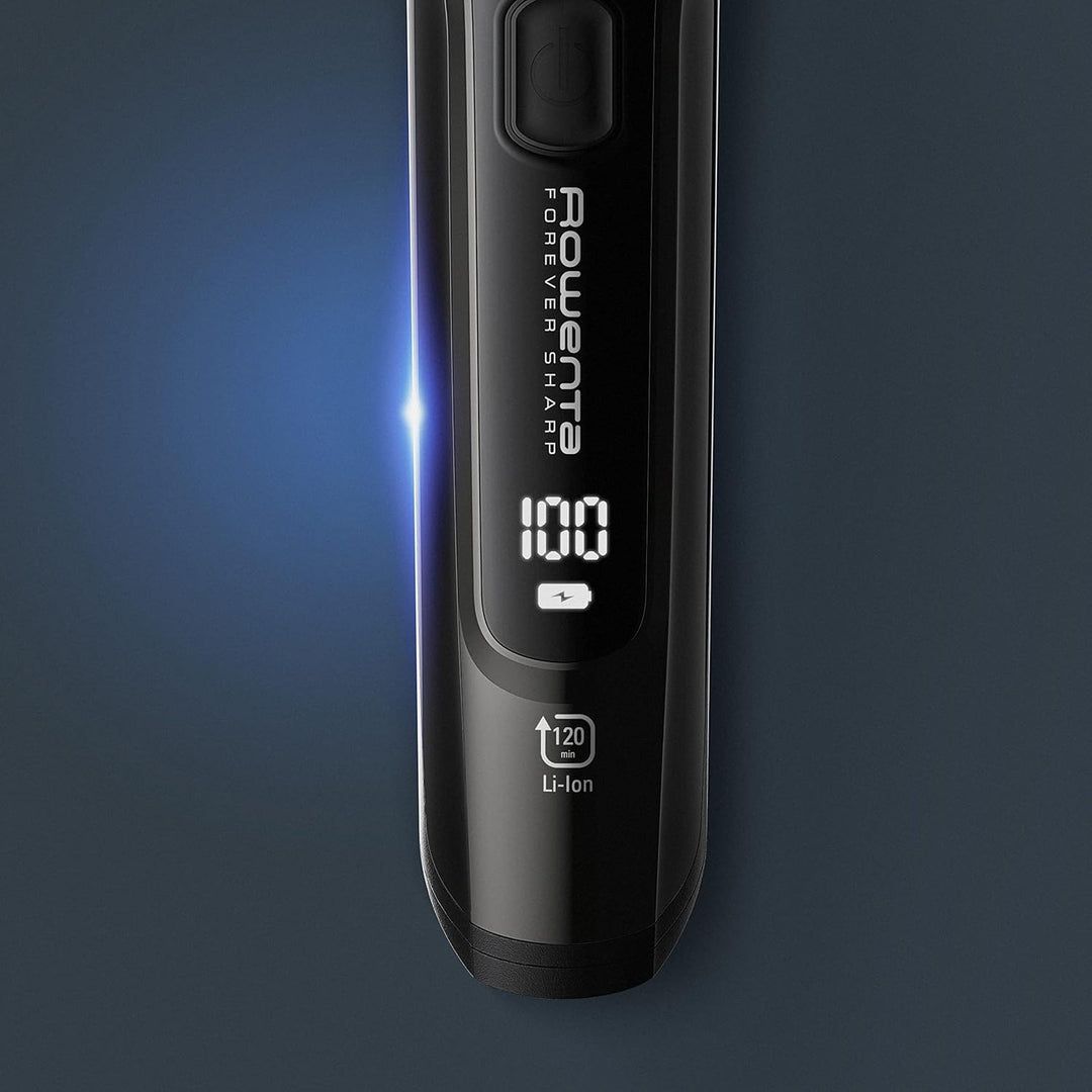 Rowenta TN6201 Forever Sharp Ultimate Haartrimmer | 3-in-1 Schneiden/Stutzen/Rasieren | Edelstahlkli