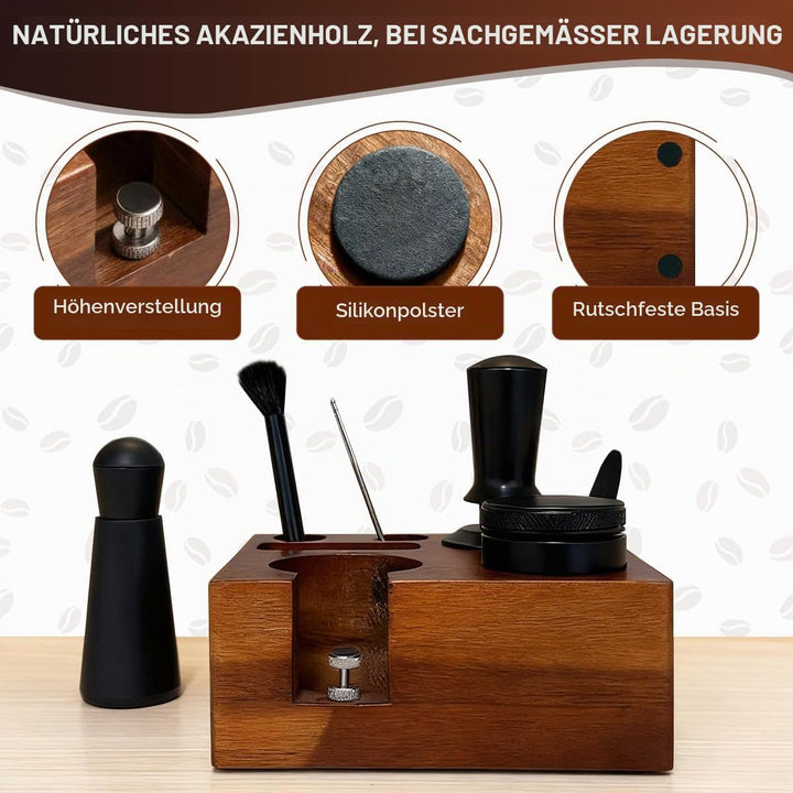 54mm Espresso Tamper Set mit Tamperstation für Barista Kaffee Tamper Station Barista Zubehör Univers