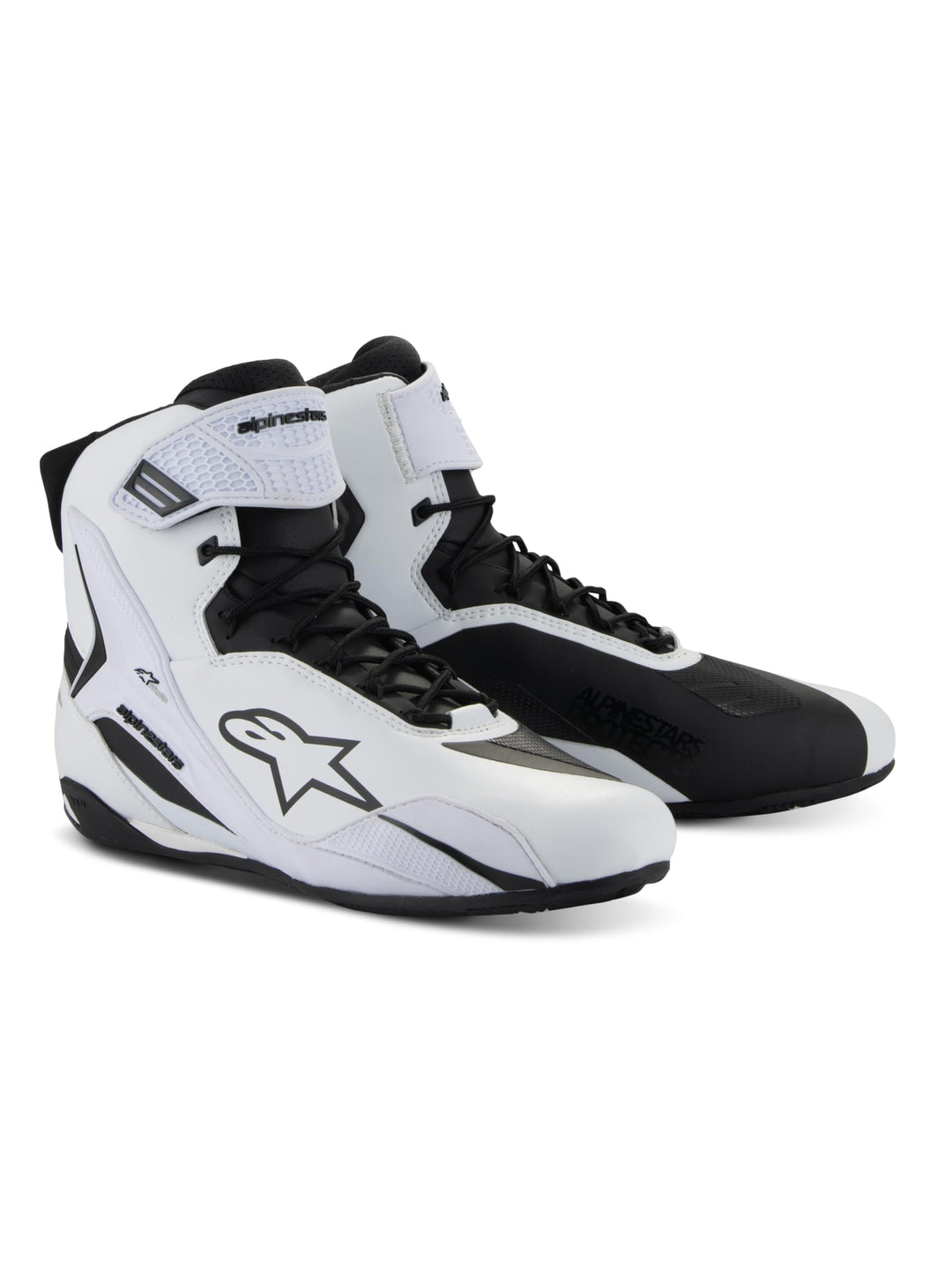 Alpinestars Stella Faster-4 Damen Motorrad Schuhe, weiss/schwarz, 6 Weiss Schwarz 39 EU, Weiss Schwa