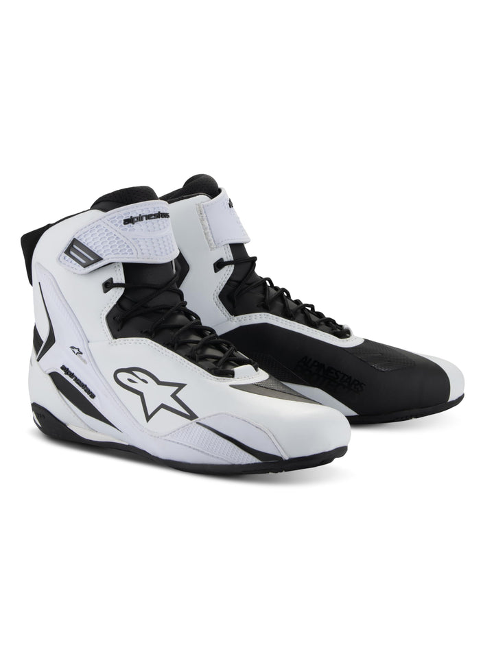 Alpinestars Stella Faster-4 Damen Motorrad Schuhe, weiss/schwarz, 6 Weiss Schwarz 39 EU, Weiss Schwa