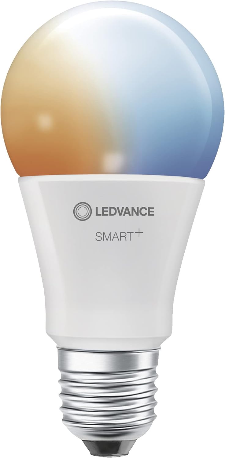 LEDVANCE Smarte LED-Lampe mit WiFi-Technologie für E27-Sockel, matte Optik ,Lichtfarbe änderbar (270