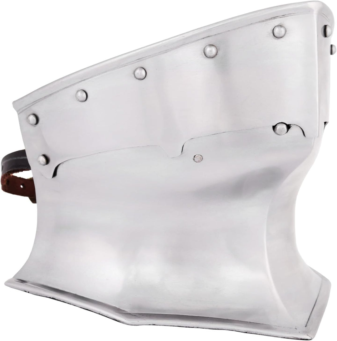 Ulfberth Halsberge - handgefertigt aus 1,6 mm Stahl Helmbart - Schaukampftauglich